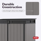 Keter Premier Jumbo 6.2 x 4.3 ft. Outdoor Resin Horizontal Storage Shed for Outdoor Yard and Garbage Bin Storage