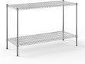 21" Deep x 54" Wide x 34" Height Wire Shelving Kit | 2-Tier | NSF Commercial Storage Rack Unit