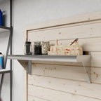 AmGood 10 in. x 24 in. Stainless Steel Wall Shelf | NSF | Metal Shelving | Garage, Laundry, Storage, Utility Room | Restaurant, Commercial Kitchen