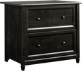 Sauder Edge Water 2 Drawer Lateral Filing Cabinet, Office File Cabinet, in Estate Black finish