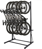 Bicycle Storage Rack for Garage, Freestanding Bike Storage Rack Max 5 Bikes, Heavy-Duty Solid Steel Bike Racks for Garage for Home and Garage Organizer