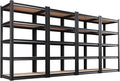 Set of 4 71" H Garage Shelving-5 Tier Storage Shelves,Adjustable Heavy Duty Metal Shelving Unit and Storage Large Rack,Utility Steel Shelf for Warehouse Industrial Pantry Basement 71"x32"x14"