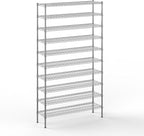 14" Deep x 48" Wide x 86" Height Wire Shelving Kit | 10-Tier | NSF Commercial Storage Rack Unit