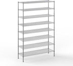 18" Deep x 54" Wide x 86" Height Wire Shelving Kit | 8-Tier | NSF Commercial Storage Rack Unit