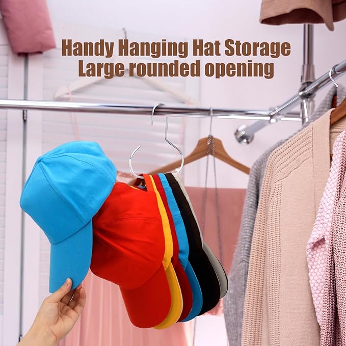 Zonon 12 Pcs Scarf Hangers Metal Belt Hat Ring Hanger with Grip Coating, Scarf Organizer Storage Holders for Ties Scarves Belts Tank Tops Hat Hooks (White)