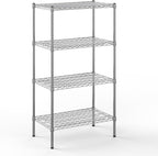 18" Deep x 30" Wide x 54" Height Wire Shelving Kit | 4-Tier | NSF Commercial Storage Rack Unit