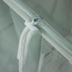 3-Bag Mesh Rolling Laundry Sorter Cart (Soft Silver), Easy Roll Casters, Space-Saving & Durable, Perfect for Bedroom & Laundry Room Easy-Sort Use