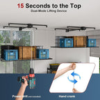 Garage Storage Lift,Overhead Garage Storage Rack,4x8 FT Ceiling Storage Racks for 10-12 FT, 325LBS Capacity All-Steel Construction with Safety Lock (8 * 4)