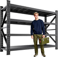 8000LBS Garage Shelving Heavy Duty, 4-Tier Metal Shelving Unit, Large Adjustable Garage Shelves, Easy Assembly Utility Storage Rack Shelf for Warehouse, Basement, Pantry, 71” H×70” W×24” D