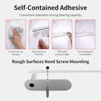 YeeBeny Silver Paper Towel Holder Kitchen Roll Holder, Paper Towel Holder - Self Adhesive or Drilling, Under Cabinet Paper Towel Rack, Wall Mounted Paper Towel(Silver)