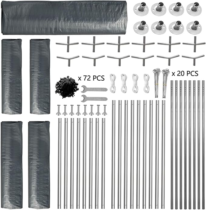 VINGLI 10x20 Carport with Galvanized Steel Frame, Portable Garage with 2 Roll-up Windows & Doors, Removable Sidewalls on Heavy Duty Carport Tents for Cars, Boats, Trucks, Dark Gray