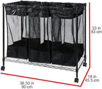Oceanstar Triple Storage Organizer and Laundry Sorter
