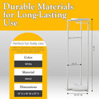 Kings Brand Furniture Suit Valet Stand, Coat Rack with Rods & Storage Trays - Tie Jacket Hanger, Freestanding Clothing Organizer Perfect for Bedrooms & Entryways, White