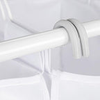 Household Essentials Rolling Triple Laundry Sorter, White
