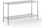 21" Deep x 60" Wide x 34" Height Wire Shelving Kit | 2-Tier | NSF Commercial Storage Rack Unit