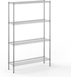 14" Deep x 48" Wide x 74" Height Wire Shelving Kit | 4-Tier | NSF Commercial Storage Rack Unit