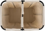 Household Essentials 2-Bag Rolling Laundry Sorter, Natural