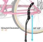 Lumintrail Center Mount Bike Kickstand - Fits 24-29 Inch Bicycles - Adult Mountain, Cruiser and Road Bike Kickstand - Quick Adjust Height