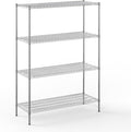 21" Deep x 54" Wide x 74" Height Wire Shelving Kit | 4-Tier | NSF Commercial Storage Rack Unit
