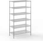 24" Deep x 48" Wide x 86" Height Wire Shelving Kit | 6-Tier | NSF Commercial Storage Rack Unit