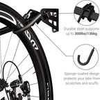 FLEXIMOUNTS 6 Bike Storage Rack, Heavy Duty Wall Mount Hanger for Home & Garage, Holds Up to 300lbs