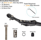 Lumintrail Center Mount Bike Kickstand - Fits 24-29 Inch Bicycles - Adult Mountain, Cruiser and Road Bike Kickstand - Quick Adjust Height