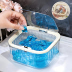 2 Pack Laundry Room Organization Containers, Clear Laundry Organizer & Laundry Pods Container for Pods & Powder, Laundry Room Organization and Storage with Dryer Sheet Holder