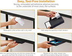 Bostitch Konnect Under Desk Drawer, Self-Adhesive Slide Out Storage Organizer with 4 Customizable Dividers, 2-Pack