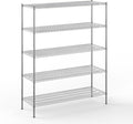 21" Deep x 60" Wide x 74" Height Wire Shelving Kit | 5-Tier | NSF Commercial Storage Rack Unit