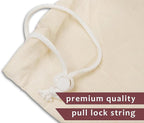 4 Pack Reusable Laundry Bags - 100% Cotton Multi Purpose Travel Laundry Bag - Durable & Machine Washable - Large Laundry Bag 28 x 36"