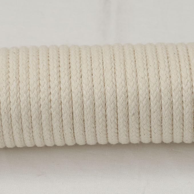 Household Essentials All-Purpose Cotton Clothesline Rope, 100, Off White