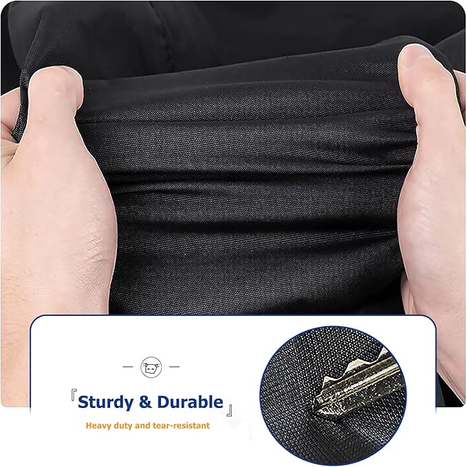 Wire Shelf Cover,600D Heavy Duty 100% Waterproof Shelf Covers for Wire Shelving,Outdoor Storage Shelves Cover for Metal Rack,36" W x 16" D x 72" H,Black