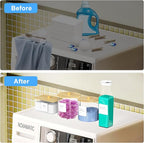 3+1 Pack Laundry Pods Containers & Dryer Sheet Holder & Laundry Detergent Dispenser, Laundry Room Organization and Storage Jars with Lids, Labels and Scoops for Scent Booster, Powder, Pods