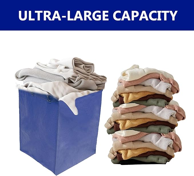 Buhelyc Thickened Oxford Cloth Storage Bag Replacement Liner Bag for Laundry Cart Removable Storage Bag for Commercial/Home(Color:Blue)