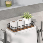 Toilet Paper Basket, 2PCS 13 Inch Bathroom Tank Tray Top of Toilet Storage Toiletries Organizer for Bathroom, Living Room and Kitchen