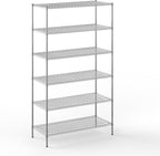 24" Deep x 54" Wide x 96" Height Wire Shelving Kit | 6-Tier | NSF Commercial Storage Rack Unit