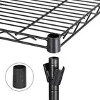 ZENY 4-Shelf Adjustable, Heavy Duty Storage Shelving Unit, Steel Organizer Wire Rack, Storage Rack with Leveling Feet for Kitchen Office Garage