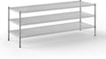 24" Deep x 72" Wide x 27" Height Wire Shelving Kit | 3-Tier | NSF Commercial Storage Rack Unit