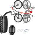 Swivel Bike Wall Mount – Garage Bike Hanger & Space-Saving Vertical Bike Rack for Garage & Apartment, Sturdy Bike Storage Hook Holds up to 66 lbs, Easy Installation & Scratch-Proof Design