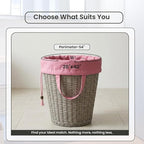 LFH Home Large Premium Cotton Canvas Laundry Bag with Drawstring and Handles Heavy Duty, Multi-Use, Washable for Home, Travel, College or Storage 28x40 (Pack of 4)-Pink