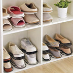 CiBiZi Shoe Slots Organizer 20Pack Metal Shoe Stackers for a Pair of Shoes Display Shelf Shoe Holder Shoe Storage Closet Organizers Shoe Space Saver Organizador de Zapatos White