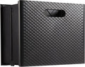 Pendaflex Mobile File Box with Handles, Easy Set Up, Collapse Down and Store Away, 13"W x 10"H x 6.5"D, Holds Letter Size Files, Black (126118)