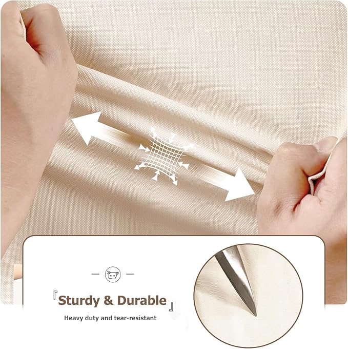 Wire Shelf Cover,600D Heavy Duty 100% Waterproof Shelf Covers for Wire Shelving,Outdoor Storage Shelves Cover for Metal Rack,30" W x 14" D x 62" H,Beige & Brown