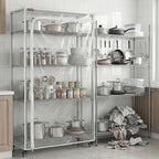 Large Clear PVC Wire Shelving Cover, 48" W x 24" D x 72" H, 3-Way Opening with Two-Way Zippers, Heavy-Duty Transparent Shelf Cover for Garage, Storage & Utility Areas