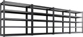 4 Pack Storage Shelves 5-Tier Heavy-Duty Steel Storage Shelving Unit Adjustable Boltless Rack, 2500 lbs Capacity – Durable Organizer for Garage, Kitchen, Basement & Workshop 71”x46”x17.7” Black