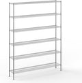 14" Deep x 72" Wide x 96" Height Wire Shelving Kit | 6-Tier | NSF Commercial Storage Rack Unit