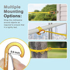 Portable Travel Clothesline, Windproof Clothes Laundry Line with Clothespins & Hang Holes, Indoor & Outdoor Clothes Drying Rope for Hotel, Backyard,Cruise Ships, Camping