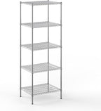 24" Deep x 30" Wide x 86" Height Wire Shelving Kit | 5-Tier | NSF Commercial Storage Rack Unit