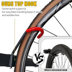 Freestanding 5 Bikes Stand w/Upgrade Hooks, 52" Heavy Duty Garage Vertical Storage Rack for Storage, Bike Floor Stand Indoor Outdoor Bicycle Organizer