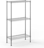 14" Deep x 30" Wide x 54" Height Wire Shelving Kit | 3-Tier | NSF Commercial Storage Rack Unit